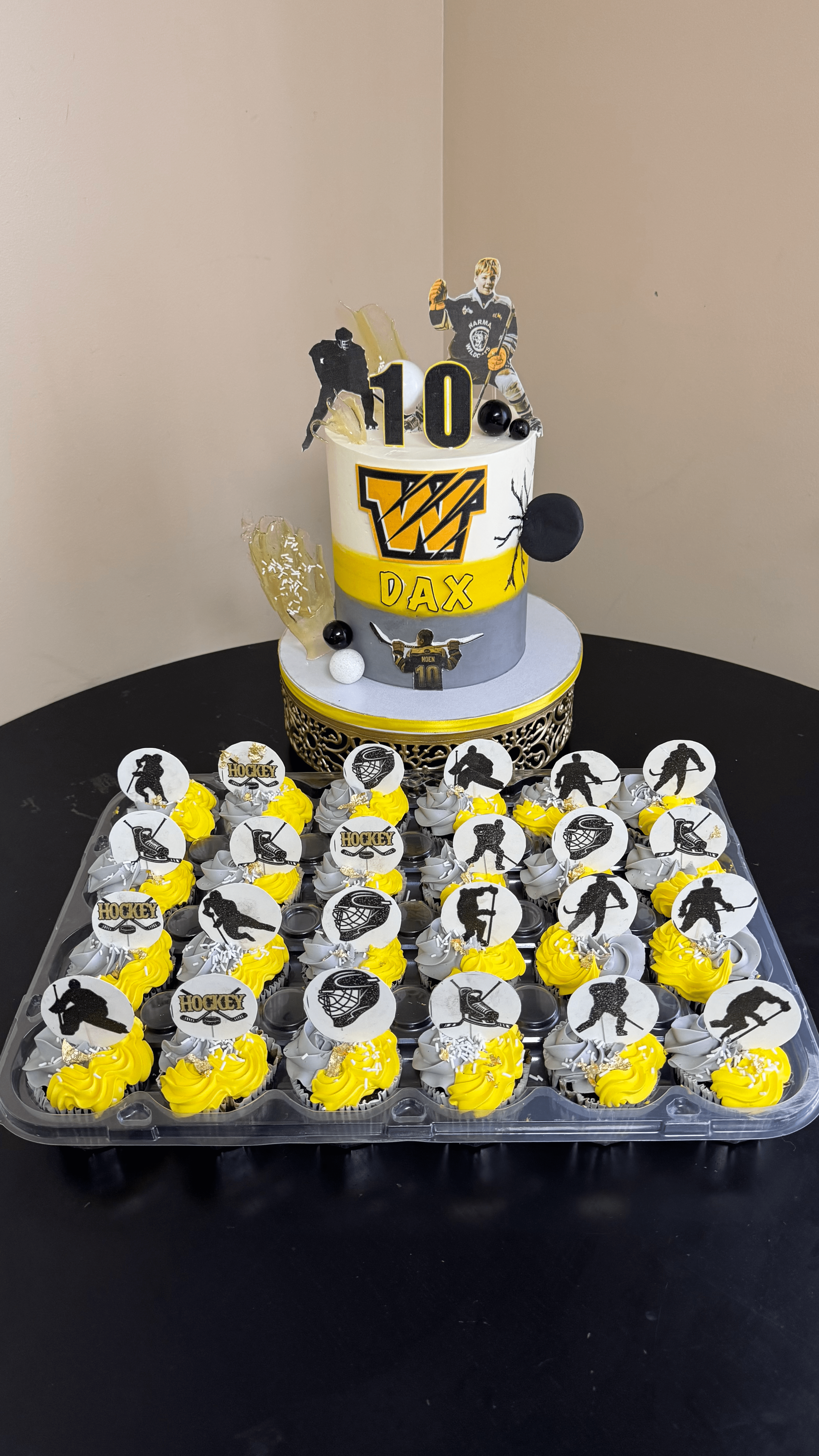 Frosted celebration cake